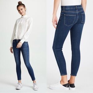 Current/Elliott “The Stiletto” Mid Rise Skinny Jeans Sz 24 Clean Girl Minimalist
